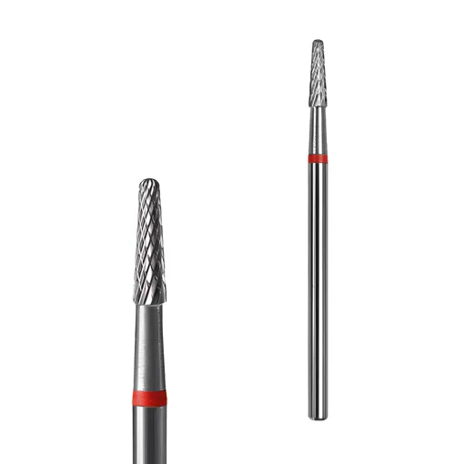 Фреза твердосплавна КОНУС ЧЕРВОНИЙ діаметр 2,3 мм / робоча частина 8 мм EXPERT (FT71R023/8) STALEKS PRO