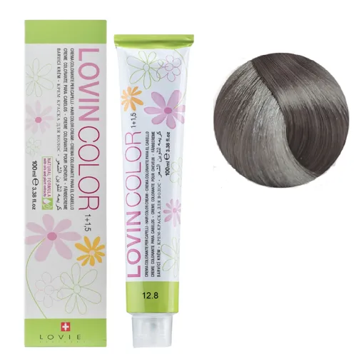 12/8 Стійка крем-фарба для волосся, 100мл  Hair color cream Lovin Color LOVIEN Essential