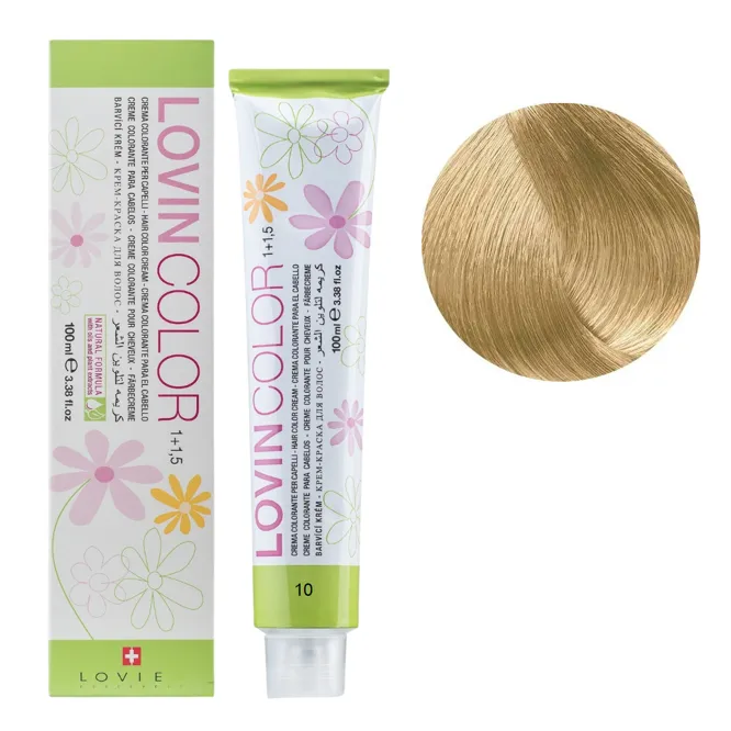 10 Стійка крем-фарба для волосся, 100мл  Hair color cream Lovin Color LOVIEN Essential