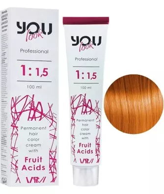 9/44 дуже світлий блондин інтенсивний мідний Крем-фарба стійка з фруктовими кислотами, 100 мл You look Professional