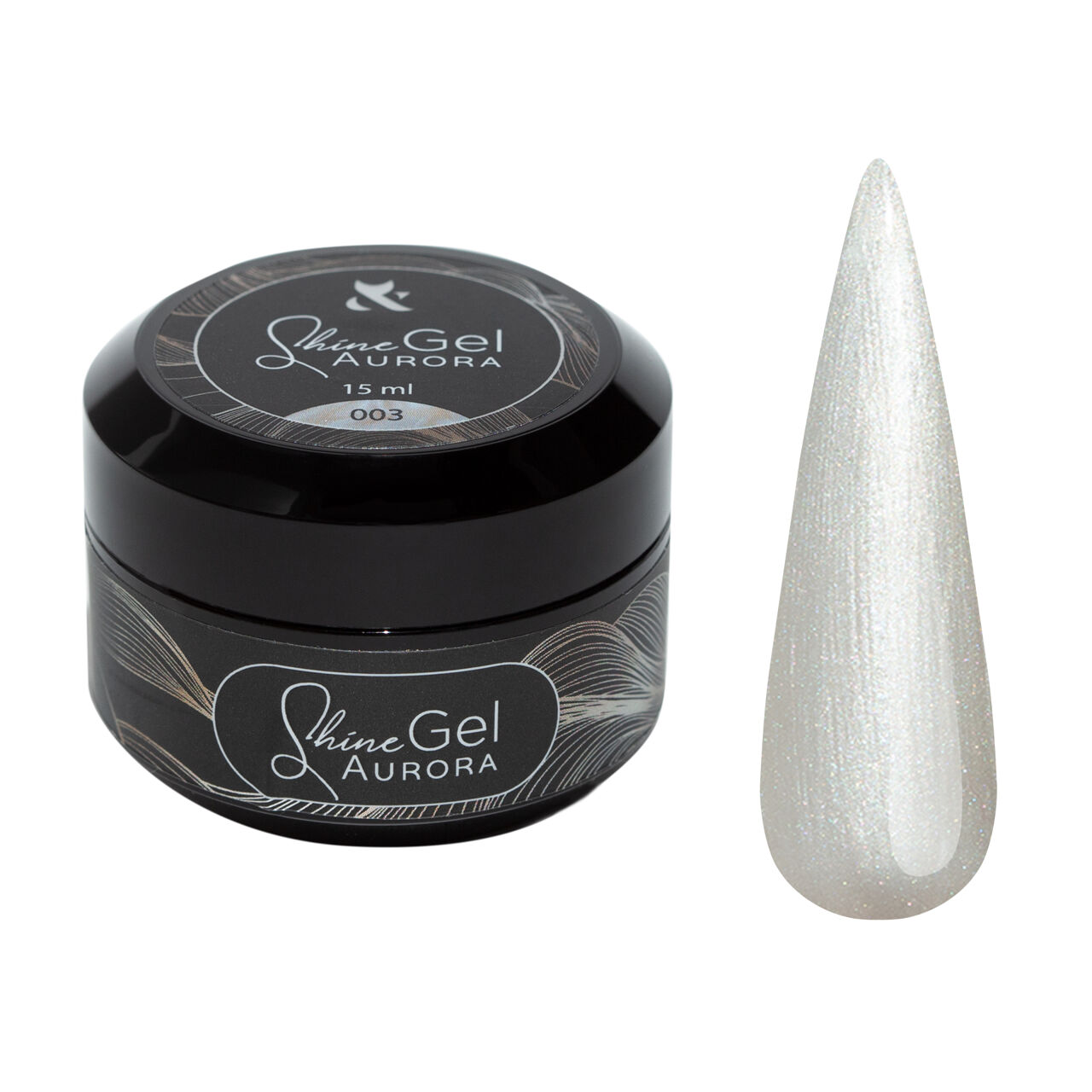 F.O.X Aurora Shine Gel Гель для укріплення натуральних нігтів 15мл №003