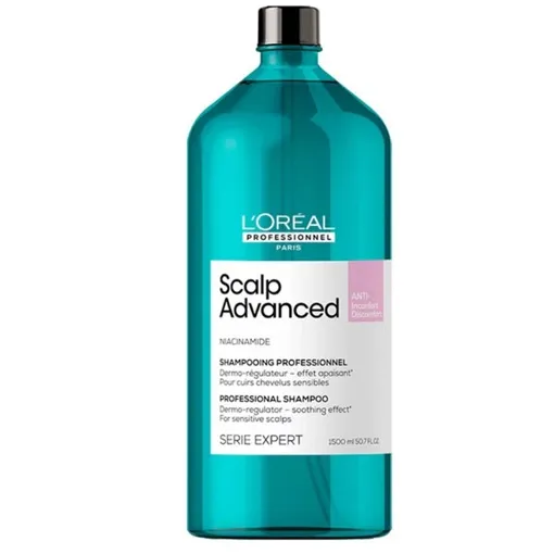 Шампунь дерморегулювальний для чутливої шкіри голови, 1500мл Shampoo ANTI-Discomfort Dermo-Regulator Scalp Advanced Serie Expert L`Oreal Professionnel