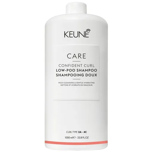 Шампунь безсульфатний для кучерявого та неслухняного волосся (Curl Type 2A-4C), 1000 мл Low-Poo Shampoo Confident Curl Care Line KEUNE