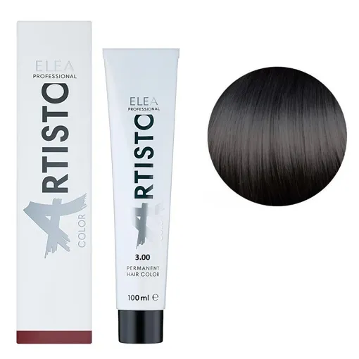 3/00 Стійка крем-фарба для волосся, 100 мл Permanent Hair Color ARTISTO ELEA Professional