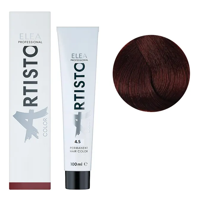 4/5 Стійка крем-фарба для волосся, 100 мл Permanent Hair Color ARTISTO ELEA Professional