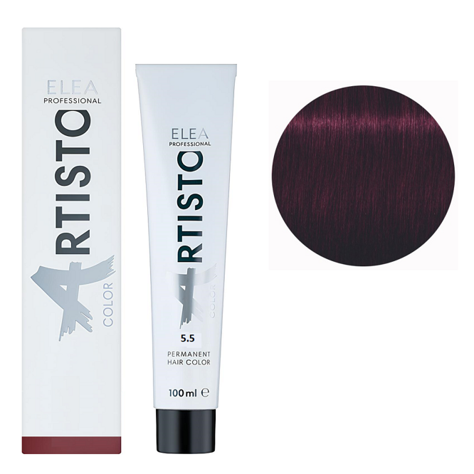 5/5 Стійка крем-фарба для волосся, 100 мл Permanent Hair Color ARTISTO ELEA Professional