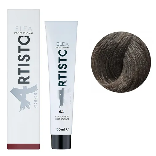 6/1 Стійка крем-фарба для волосся, 100 мл Permanent Hair Color ARTISTO ELEA Professional