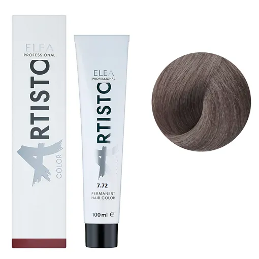 7/72 Стійка крем-фарба для волосся, 100 мл Permanent Hair Color ARTISTO ELEA Professional