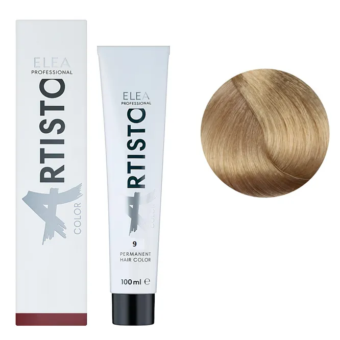 9 Стійка крем-фарба для волосся, 100 мл Permanent Hair Color ARTISTO ELEA Professional