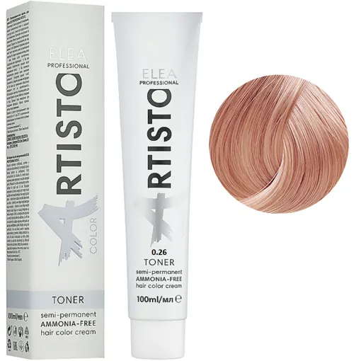 0/26 Безаміачна фарба для волосся, 100 мл Toner Color ARTISTO ELEA Professional