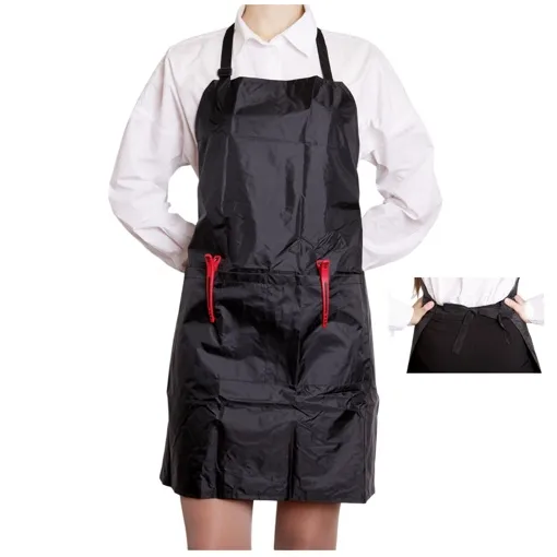 Фартух короткий на зав`язках тонкий (чорний) BWC18939 PROLine