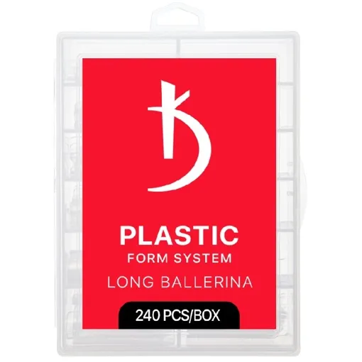 Тіпси пластикові для нарощування нігтів, 240 шт Long Ballerina KODI Professional 
