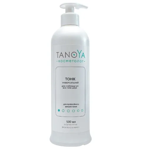 Тонік універсальний для стабілізації pH всіх типів шкіри обличчя, 500 мл TANOYA Cosmetolog