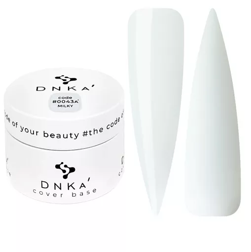 DNKa Cover  Base  Основа камуфляжна для гель-лаку 30мл  №43A Milky 
