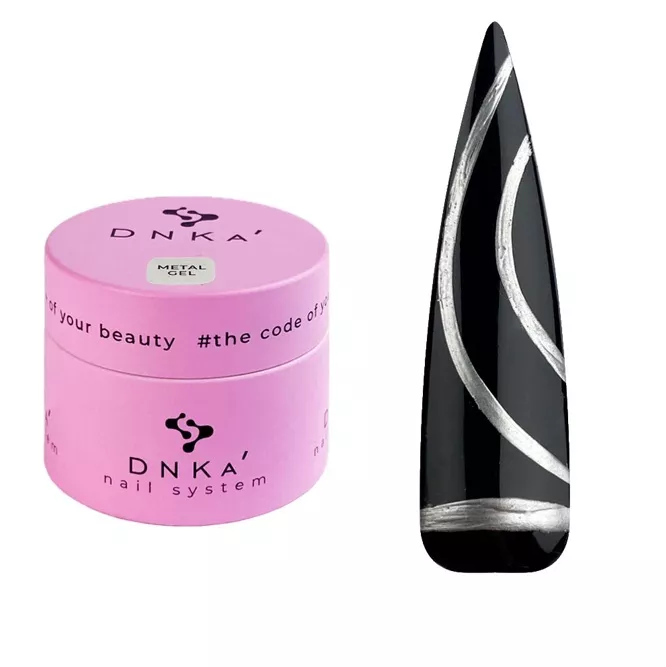 DNKa Metal gel  Гель-фарба металізована 5мл  METAL 