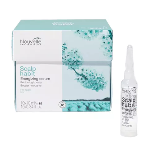 Сироватка тонізуюча проти випадіння та для збільшення густоти волосся  (10*10мл)  Energizing Serum&nbsp;Scalp Habit Nouvelle