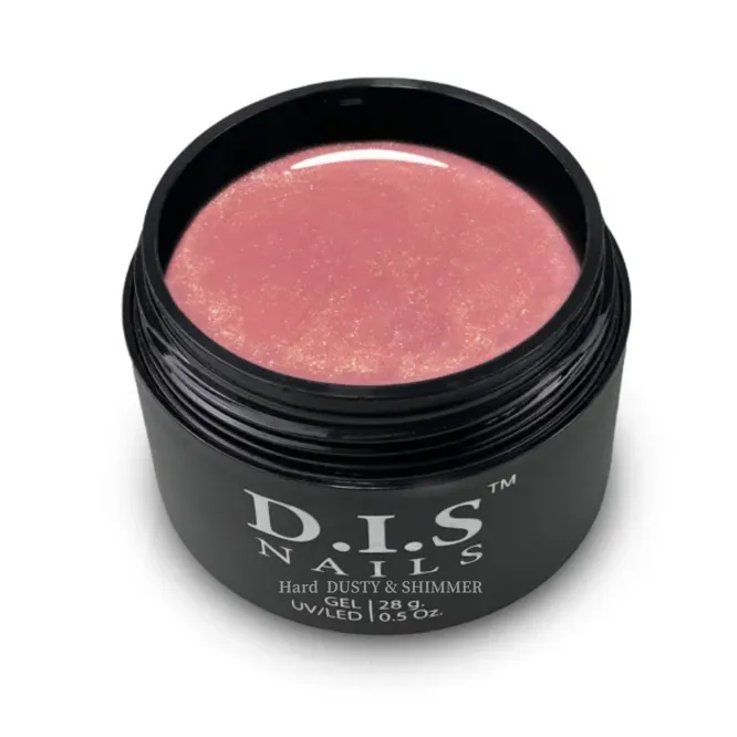 D.I.S.Nails Гель Hard DUSTY &amp; SHIMMER з шиммером 28 г
