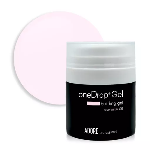 Гель для нарощування нігтів, 30 г №06 "Rose water" One Drop Gel ADORE