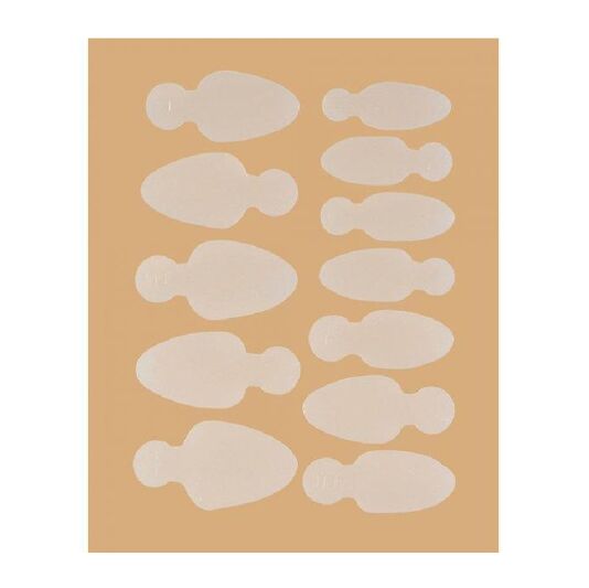 Молди трафарети для френчу на верхніх формах Long Oval, кількість: 12 шт KODI Professional  