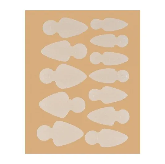 Молди трафарети для френчу на верхніх формах Short Oval, кількість: 12 шт KODI Professional  