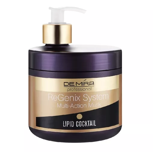Ліпідна коктейль-маска для відновлення волосся, 500 мл  ReGenix System Multi-Action Mask DEMIRA