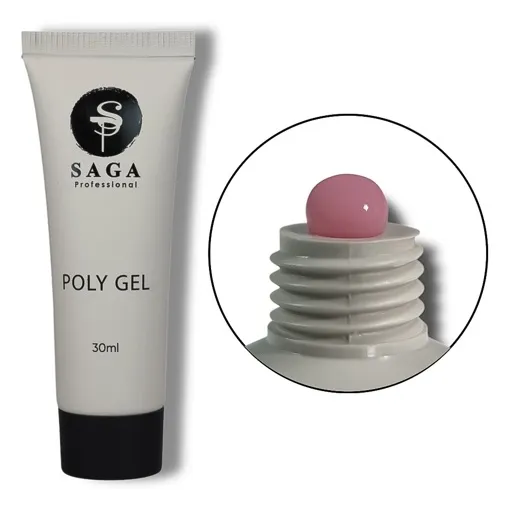 Полігель для нігтів, 30 мл №04 Poly Gel NEW SAGA Professional