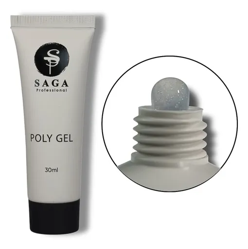 Полігель для нігтів, 30 мл №09 Poly Gel NEW SAGA Professional