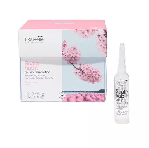 Лосьон заспокійливий  для чутливої шкіри голови  в ампулах, 10*10 Scalp Relief Lotion Scalp Habit Nouvelle