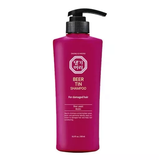 Шампунь для пошкодженого волосся з екстрактом пивних дріжджів і біотином 500мл Shampoo Beer Tin DAENG GI MEO RI