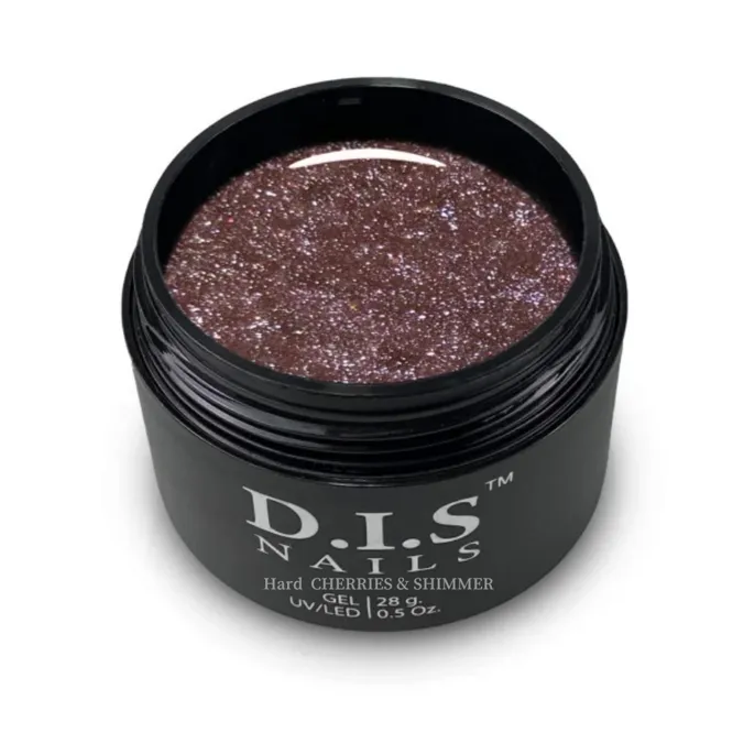D.I.S.Nails Гель Hard CHERRIES &amp; SHIMMER з шиммером 28 г