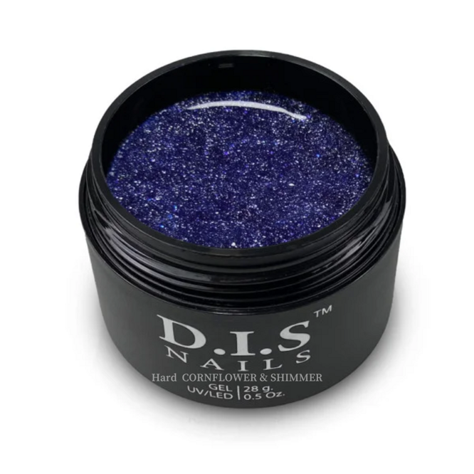 D.I.S.Nails Гель Hard CORNFLOWER &amp; SHIMMER з шиммером 28 г