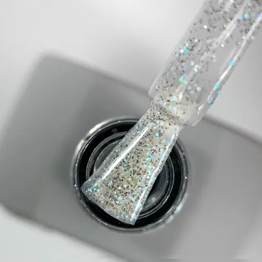 Топ світловідбиваючий з голограмним піском, 9 мл №08 Cruch Top SAGA Professional