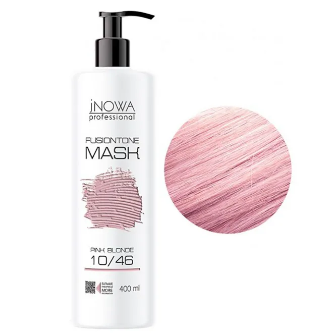 10/46 рожевий блонд Тонувальна маска для волосся, 400 мл FusionTone Mask jNOWA Professional