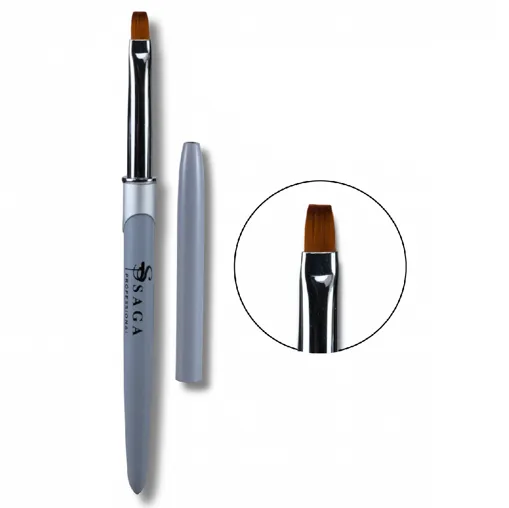 Пензлик для гелю, квадрат 7 мм №4 NEW SAGA Professional