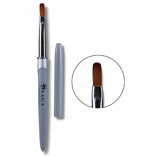 Пензлик для гелю, овал 12 мм №6 NEW SAGA Professional