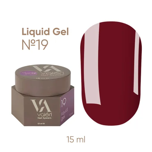 Гель рідкий для укріплення нігтів 15 мл №019 Liquid Gel VALERI