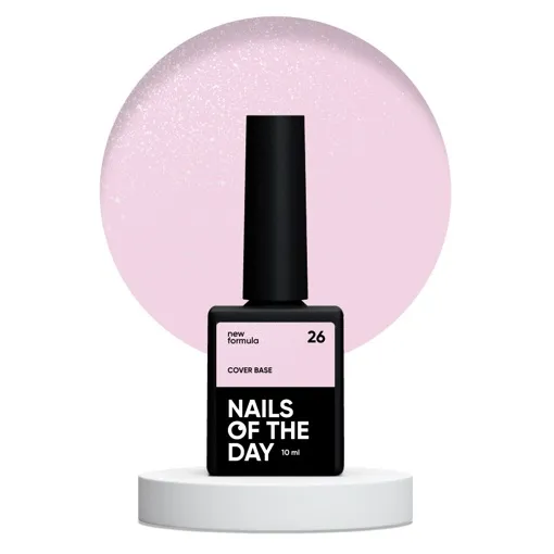 База камуфлююча з шимером, 10 мл №026 Cover Base NEW Formula NAILSOFTHEDAY