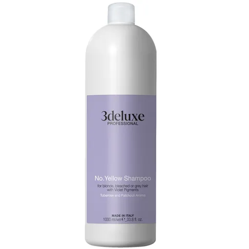 Шампунь для нейтралізації жовтизни, 1000 мл No. Yellow Shampoo 3deluxe Professional