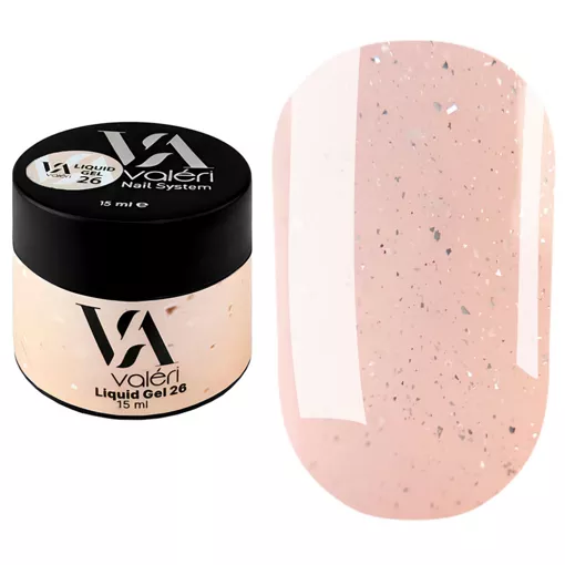 Гель рідкий для укріплення нігтів 15 мл №026 Liquid Gel VALERI