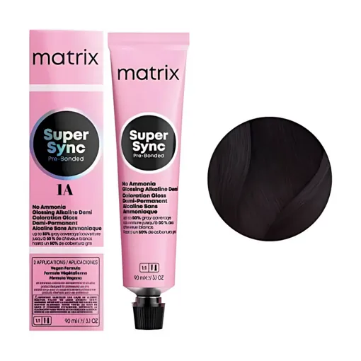 1A Тонер для волосся на лужній основі без аміаку, 90 мл SUPER SYNC  Pre-Bonded MATRIX