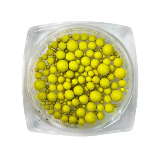Намистинки для декору №01 Yellow Puffy Dot SILLER Professional 