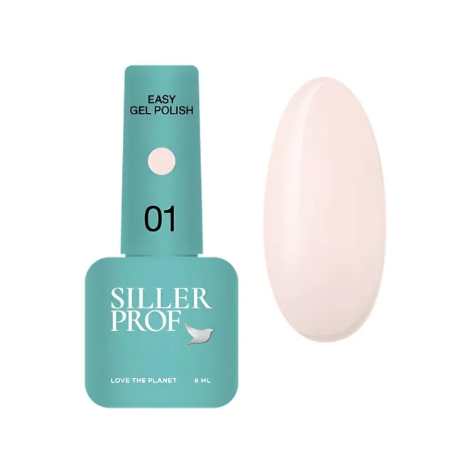 Гель-лак 3в1, 8 мл №01 One-step Easy Gel Polish SILLER Professional