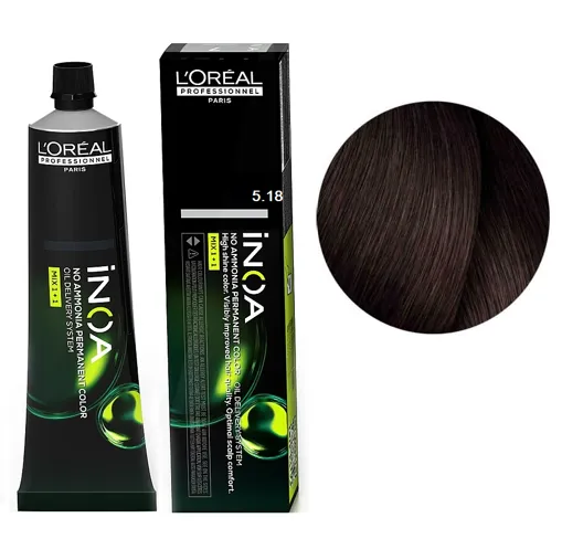 5/18 Фарба для волосся стійка без аміаку, 60мл No-Ammonia Permanent Color  INOA L`Oreal Professionnel 