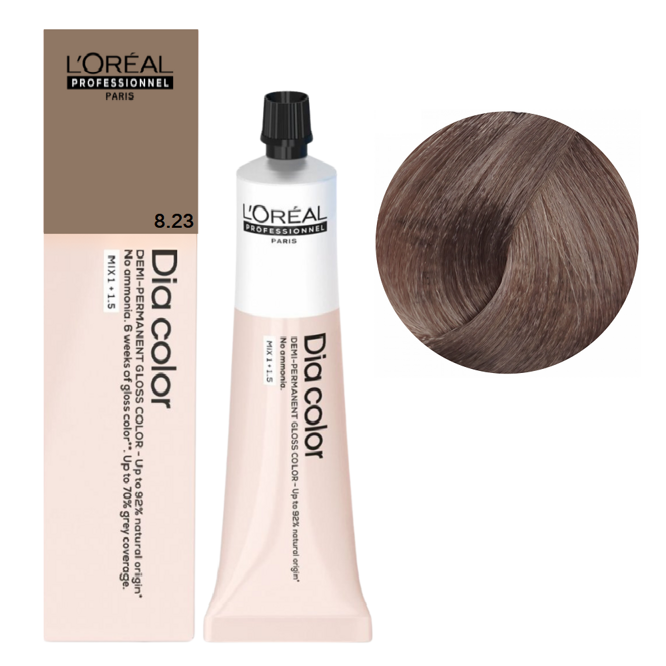 8/23 Фарба тонуюча на лужній основі без аміаку, 60мл Alkaline Demi-permanent cream color Dia Color L`Oreal Professionnel