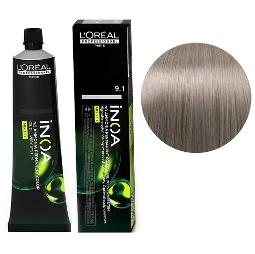 9/1 Фарба для волосся стійка без аміаку, 60мл No-Ammonia Permanent Color  INOA L`Oreal Professionnel 