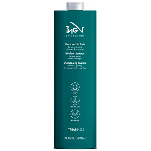 Шампунь бівалентний проти жирності волосся та лупи, 1000 мл Bivalent shampoo Treating ING Professional