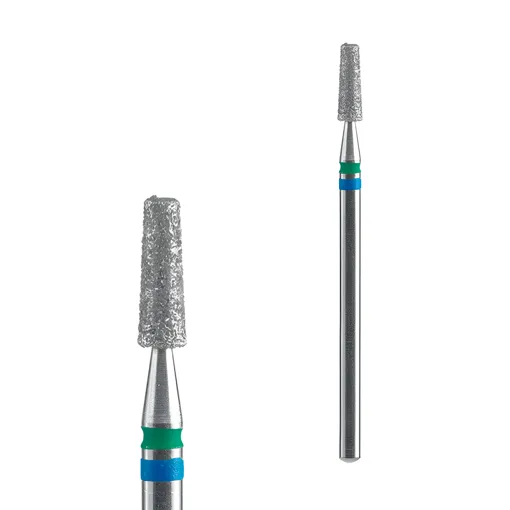 Фреза діамантова DUO КОНУС СИНЬО-ЗЕЛЕНИЙ діаметр 2,5 мм / робоча частина 8 мм EXPERT (FA70BG025/8) STALEKS PRO