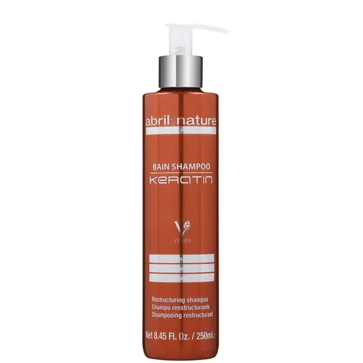 Шампунь відновлювальний з кератином для пошкодженного волосся, 250 мл Bain Shampoo KERATIN Abril et Nature