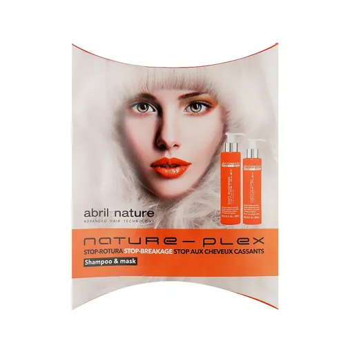 Міні-набір відновлювальний до/після хімічних процедур (шампунь 30 мл + маска 30 мл) NATURE-PLEX Abril et Nature