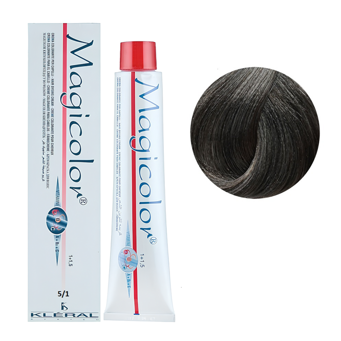 5/1 (5C) Стійка перманентна крем-фарба для волосся, 100 мл Magicolor Hair Cream KLERAL System
